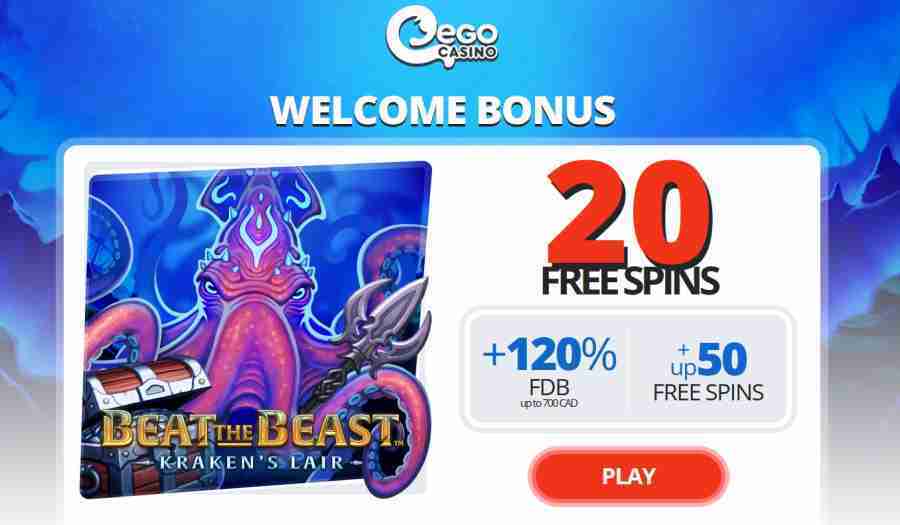 EgoCasino Beat the Beast Bonus Spins