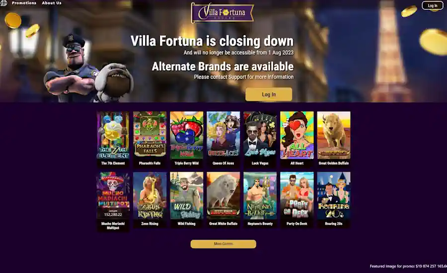 Villa Fortuna Casino Screenshot