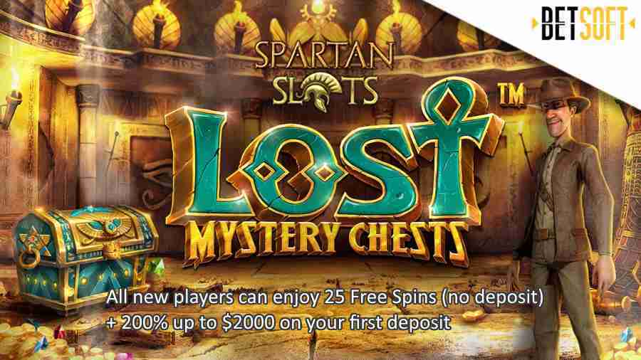 Spartan Slots Lost Mystery Chests Free Spins