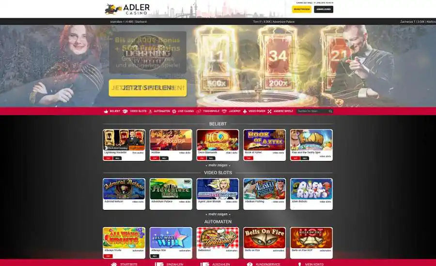 Adler Casino Screenshot