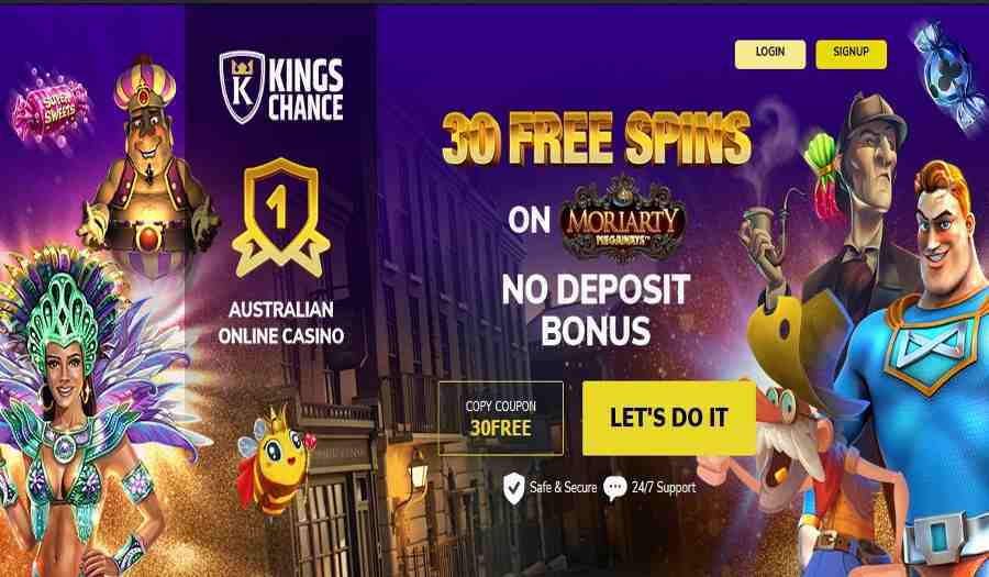 King of Chance Casino Moriarty Slot Spins