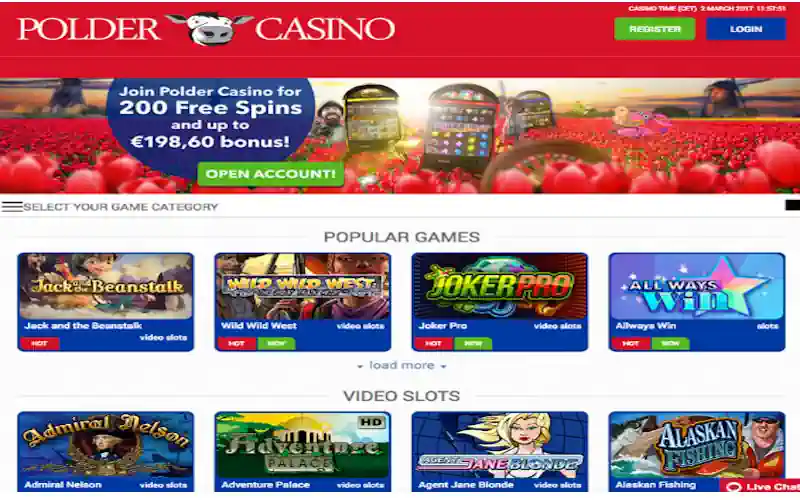 Polder Casino Screenshot