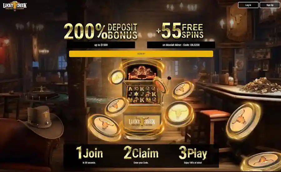 Lucky Creek Casino Screenshot 