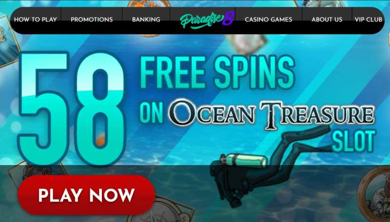 Paradise 8 Casino 58 Free Spins