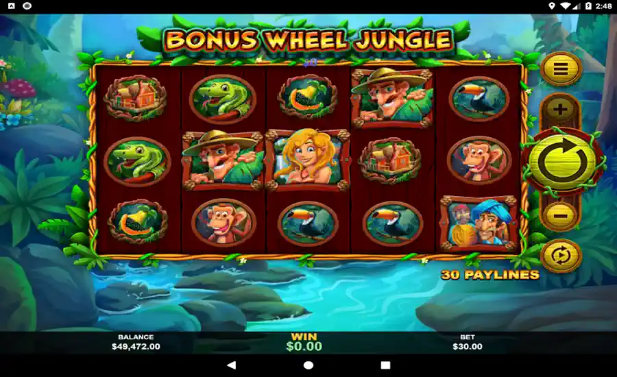 Bonus Wheel Jungle Screenshot