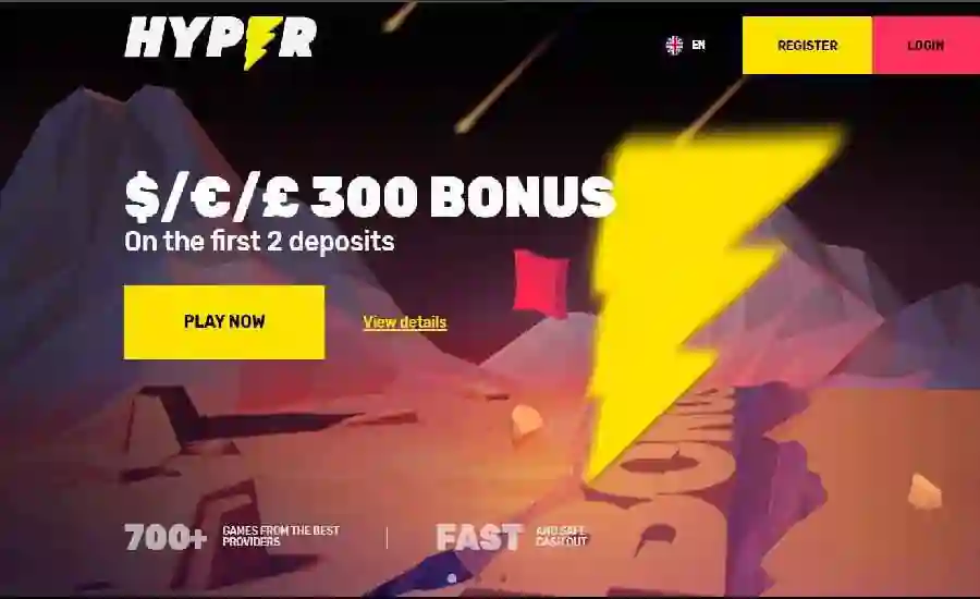 hyper casino welcome bonus
