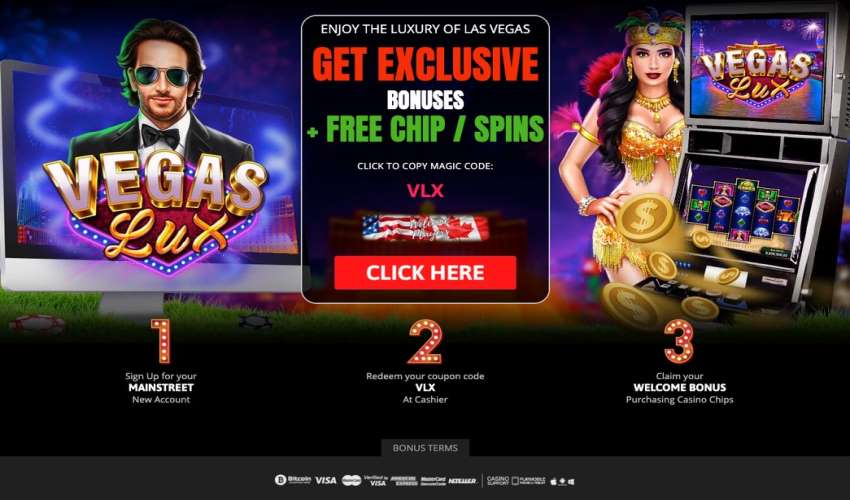 High Country vegas lux Bonus Code