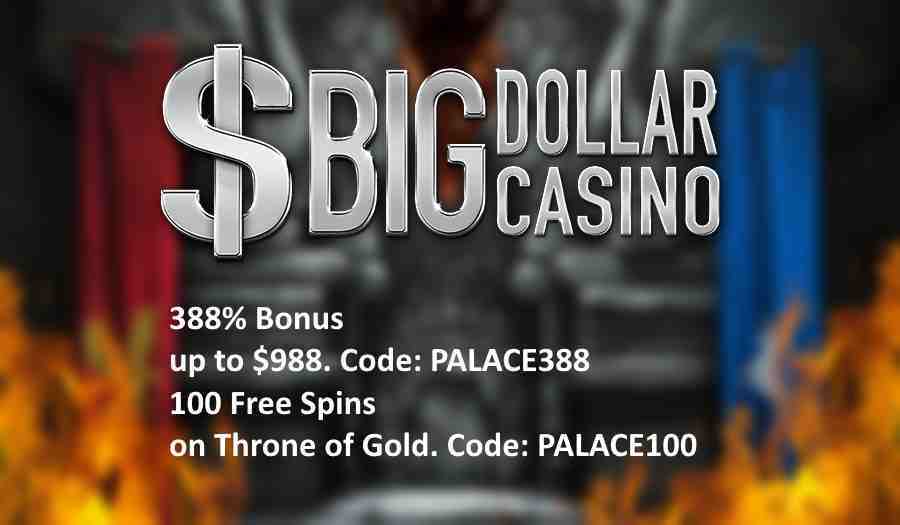 Big Dollar Casino Throne of Gold Bonus Spins