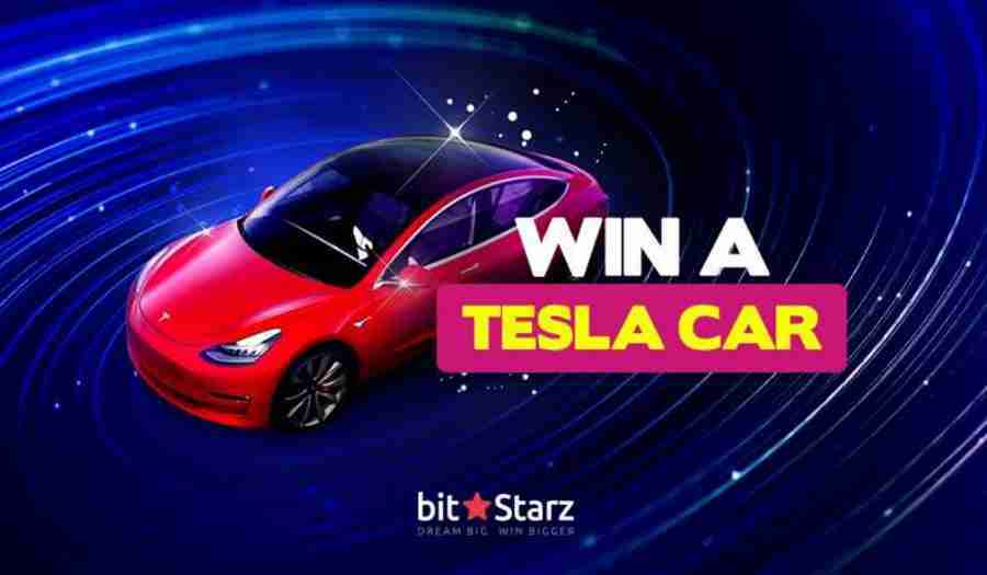 BitStarz Win Tesla Model 3 luxury Giveaway