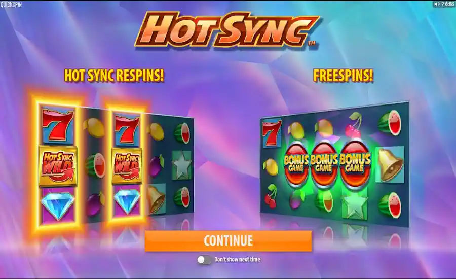 Hot Sync Splash Screen