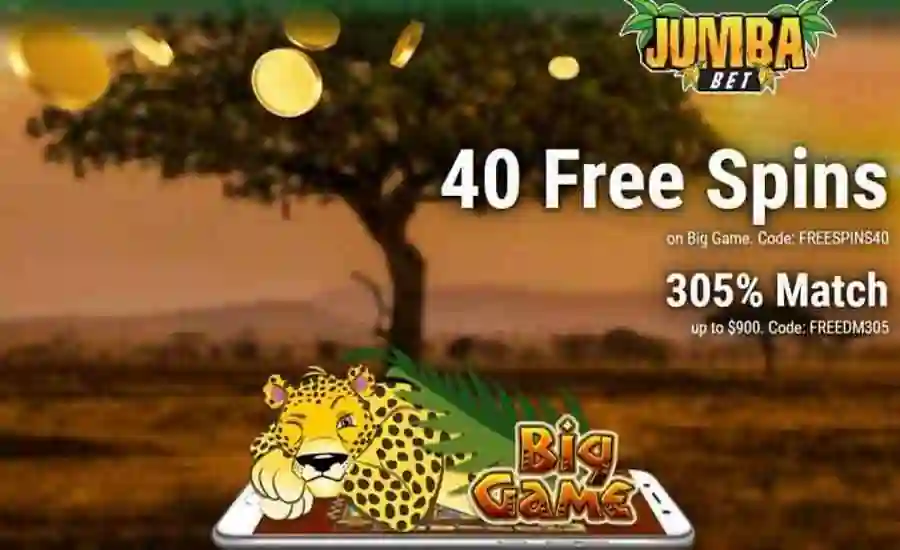 Jumba Bet bonus code FREEDM305