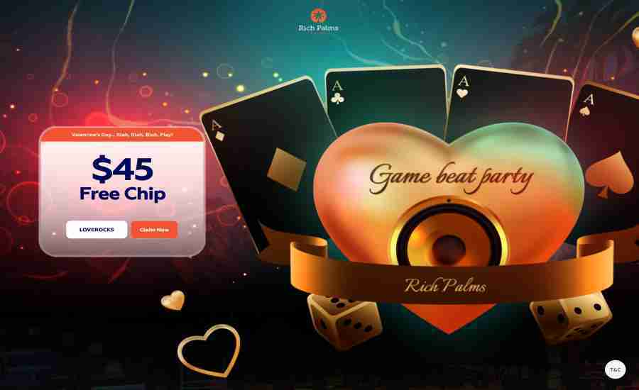 Rich Palms Casino Valentine's Day Free Chip