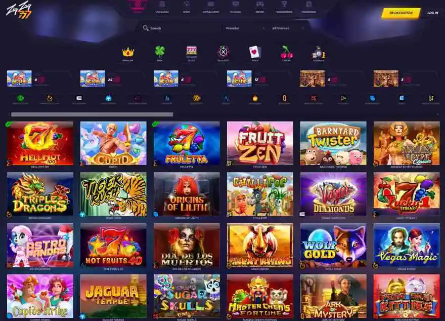 ZigZag 777 Casino Screenshot 