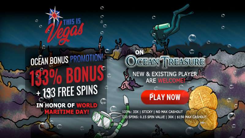 Ocean Treasure September Free Spins Bonuses