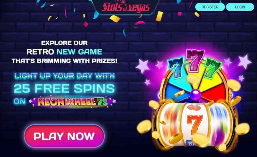 Slots Of Vegas Neon Wheel 7s Free Spins