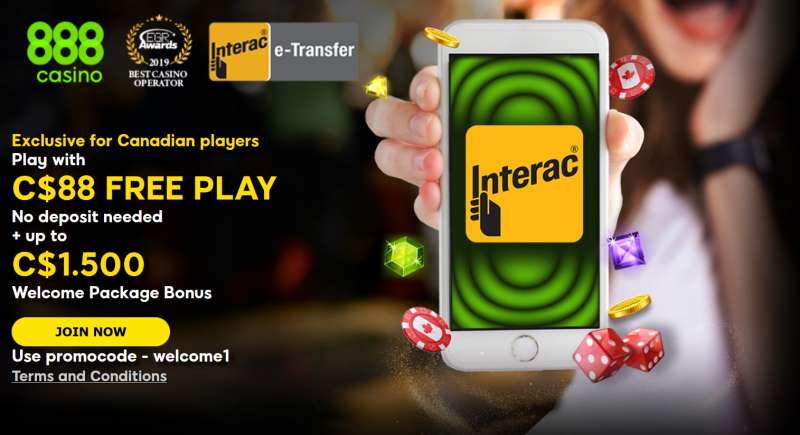 888 Canada Free Play Bonus Code