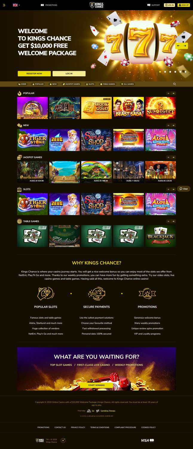Kings Chance Casino ( 2024 ) Review Games Infocasinobonus