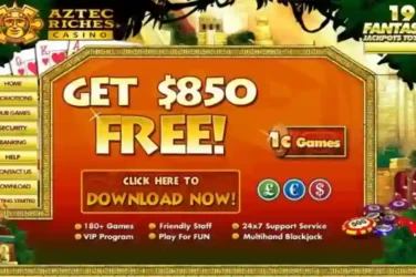 Aztec Riches Casino Welcome Bonus