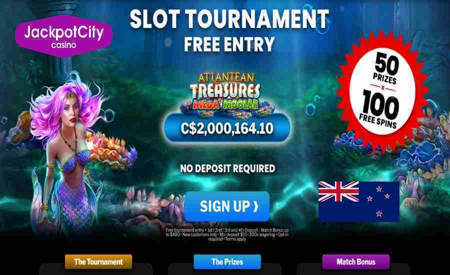 Jackpot City New Zealand Free Slot Tournament