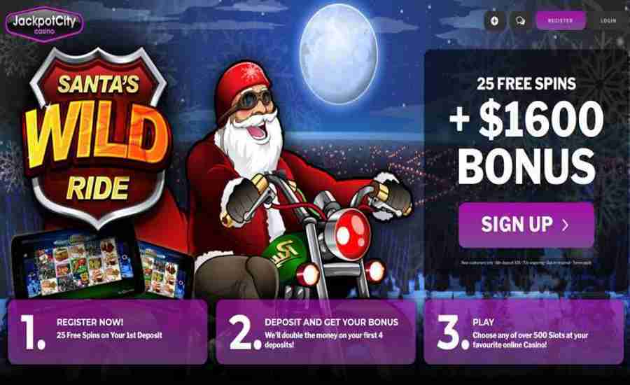 Jackpotcity Santas Wild Ride Bonus Spins