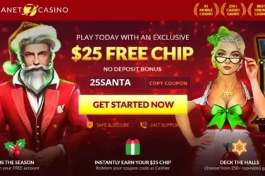 Planet7 Christmas $25 No Deposit Code