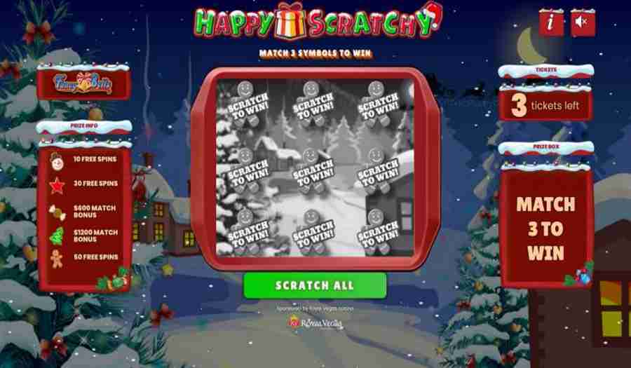 Royal Vegas Scratchy Christmas Promotion