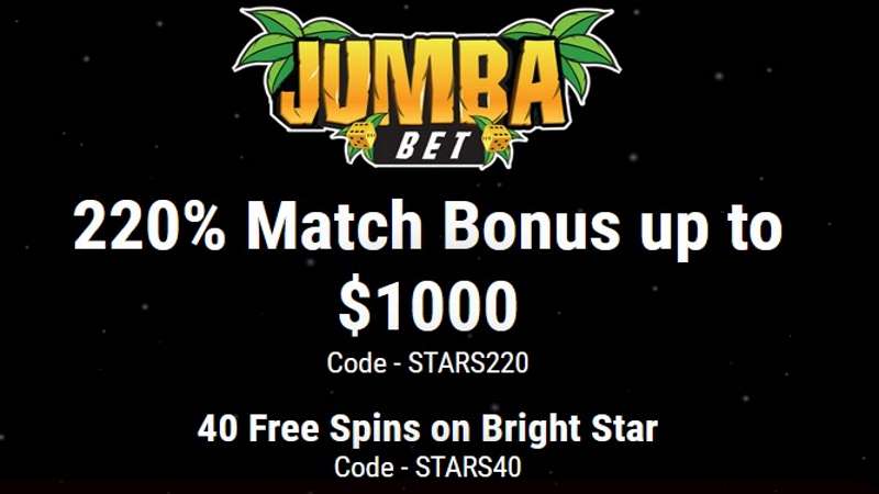 Jumba Bet Bright Star Bonus Codes