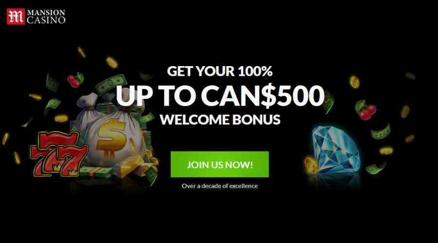 Mansion Casino Canada Bonus