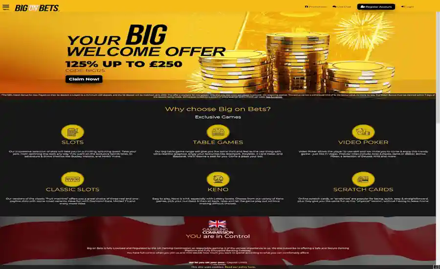 Big On Bets Casino Screenshot