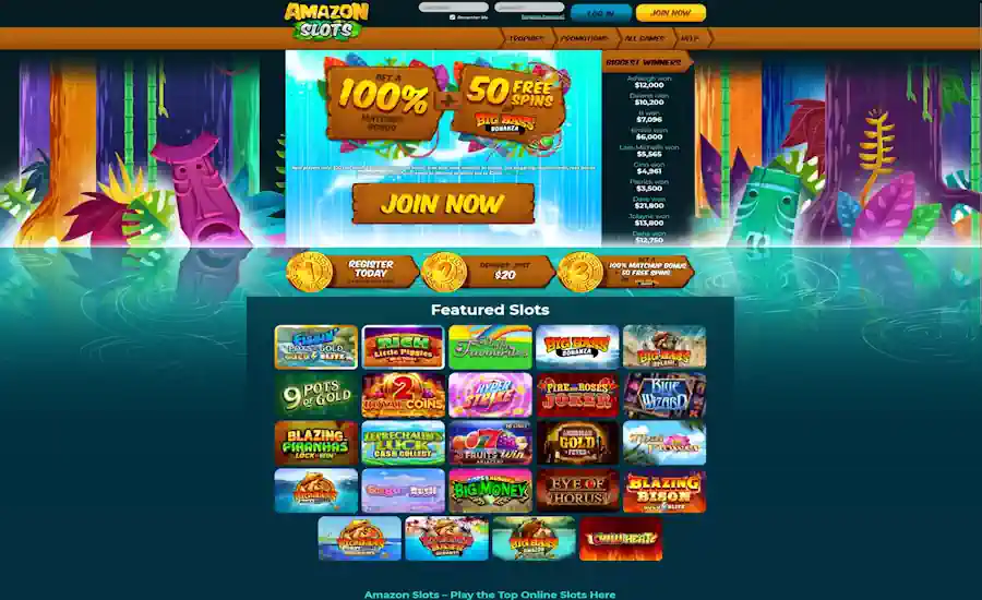 Amazon Slots Casino Screenshot