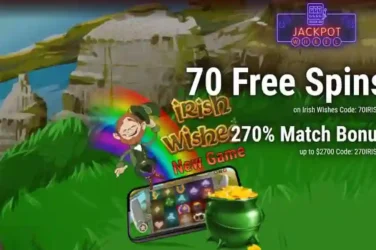 Jackpot Wheel Irish Wishes Bonus Codes