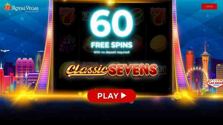 Royal Vegas 60 Free Spins On Classic Sevens