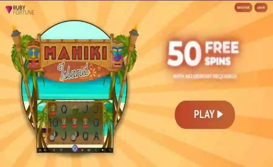 rubyfortune mahiki island free spins