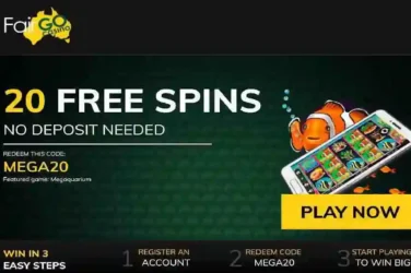 Fair Go Megaquarium Bonus Code MEGA20