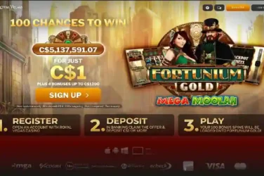 Royal Vegas Casino Fortunium Gold spins