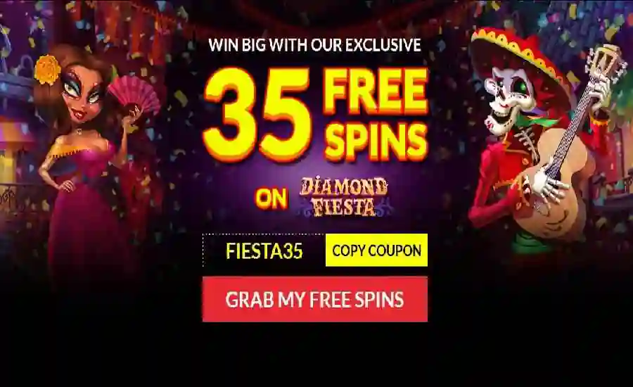 rubyslots free spins code fiesta35