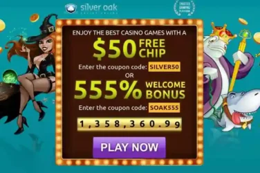 Silver Oak Casino 550% Welcome Bonus