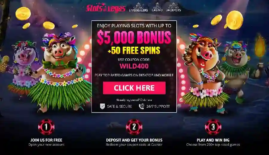 slotsofvegas wild400 bonus code
