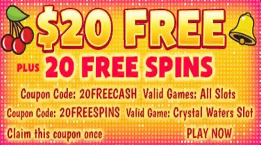 slotsplus 20 freespins crystal waters