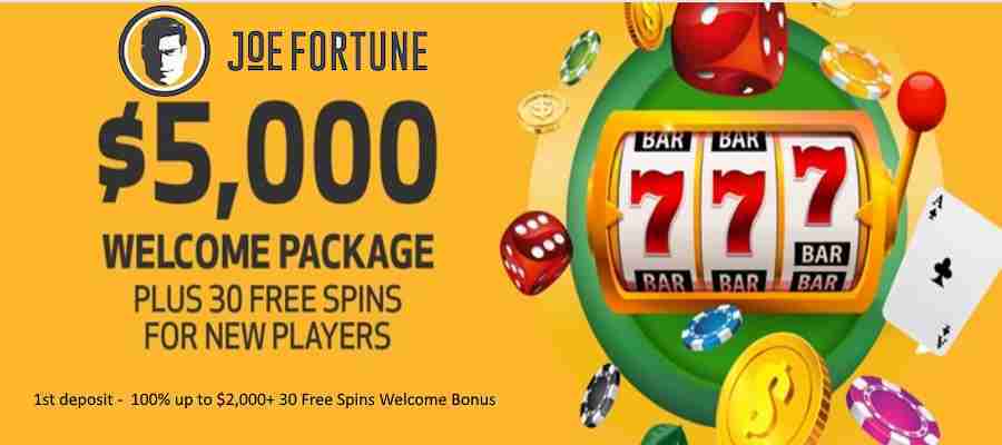Joe Fortune Casino 1st Bitcoin Bonus