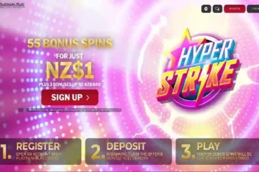 platinum play 55 free spins hyper strike