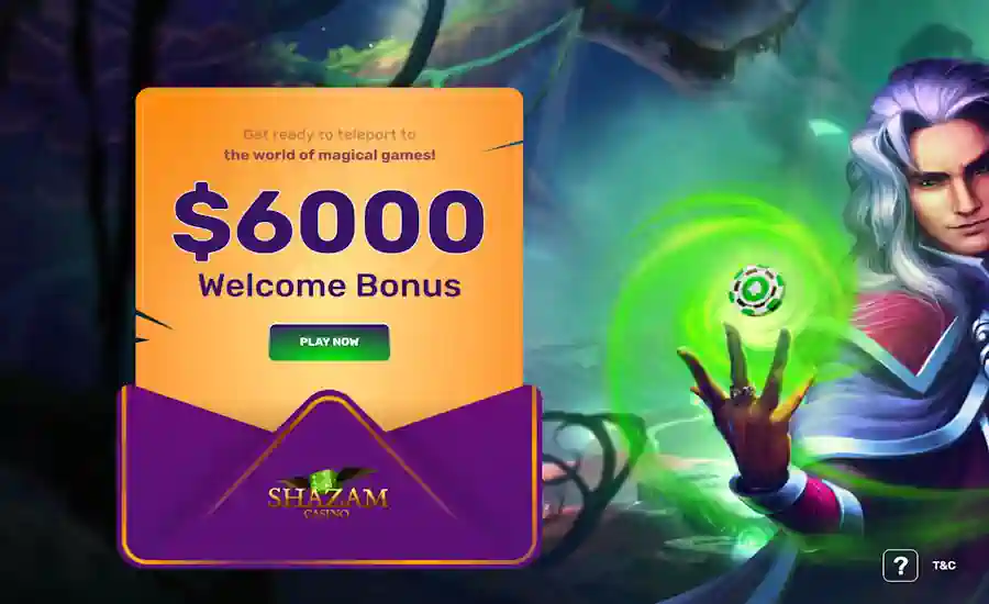 Shazam Casino Screenshot