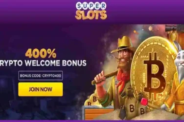 Super Slots Casino Crypto Welcome Bonus