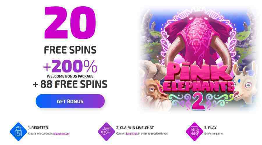 ivi casino Pink Elephants 2 bonus