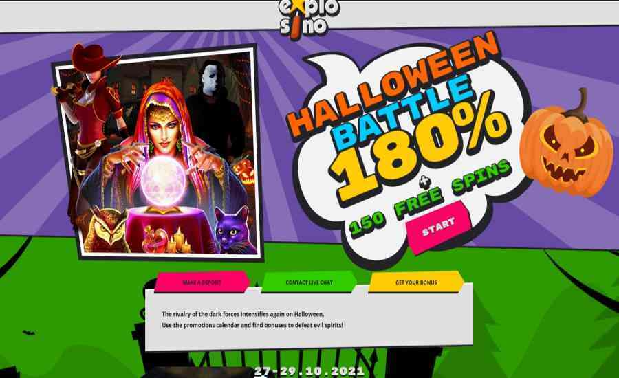 Expolsino Casino Halloween Bonuses