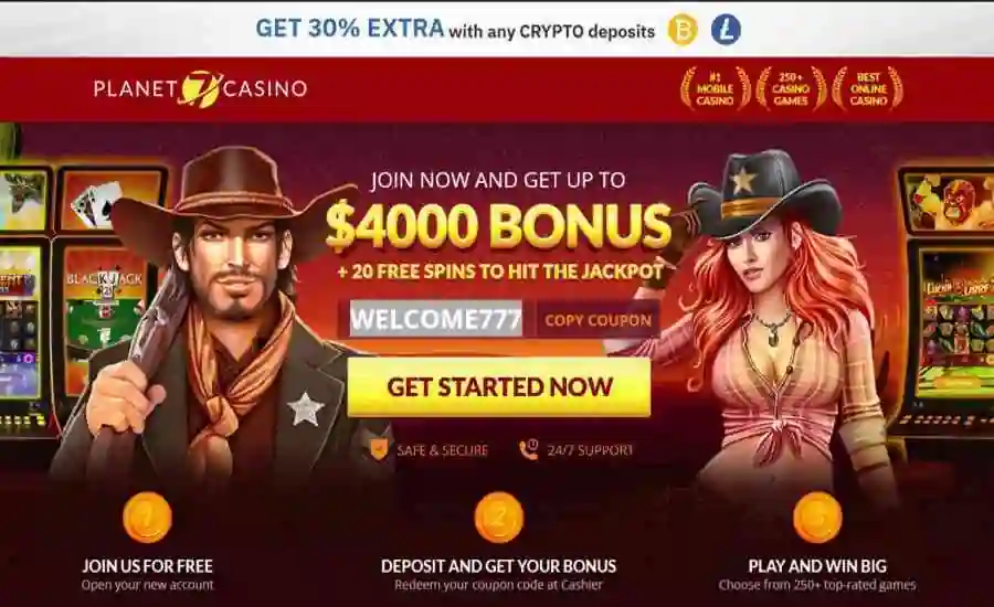 Planet 7 welcome bonus welcome777