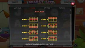 Secret Life Of Cats Paytable Screenshot