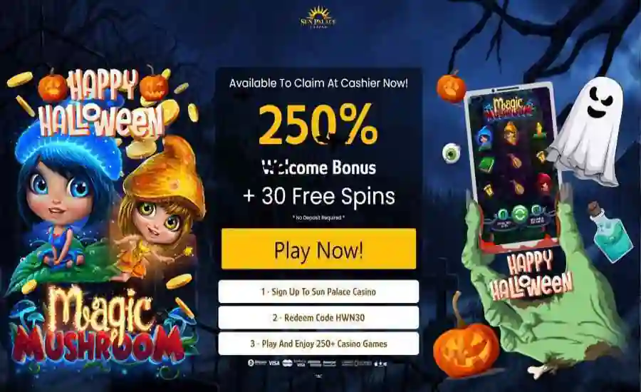 Sun Palace Magic Mushroom Bonus code