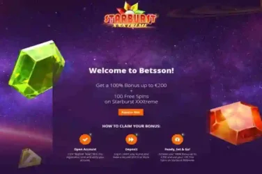 Betsson Casino Starburst XXXtreme Bonus Spins