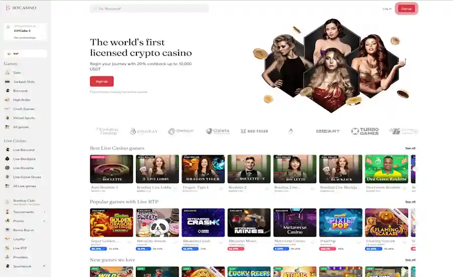 BitCasino.io Screenshot
